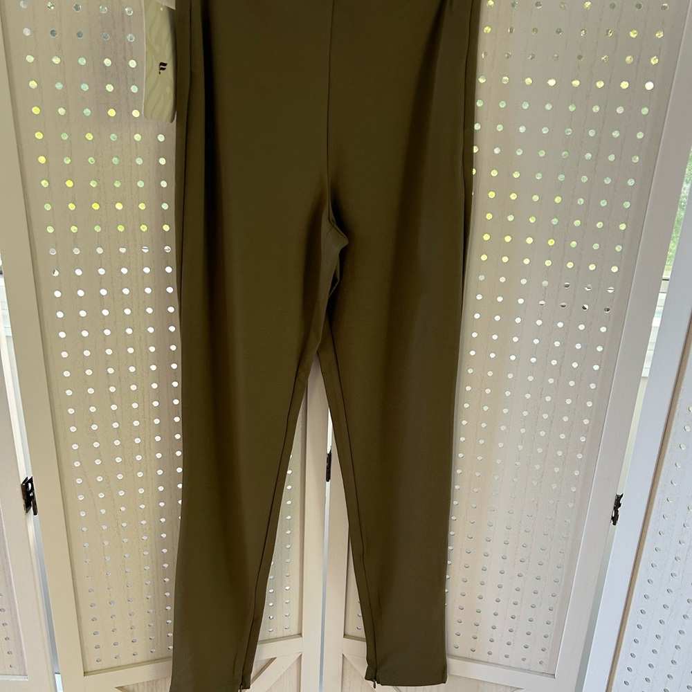 Fabletics Ponte Skinny Zip-Split High Rise Pants - Picture 4 of 7